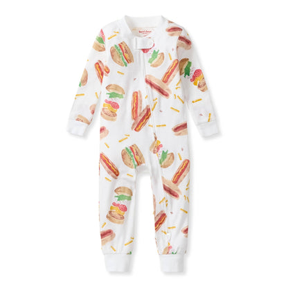 Hot Dogs & Hamburgers Footless Sleeper