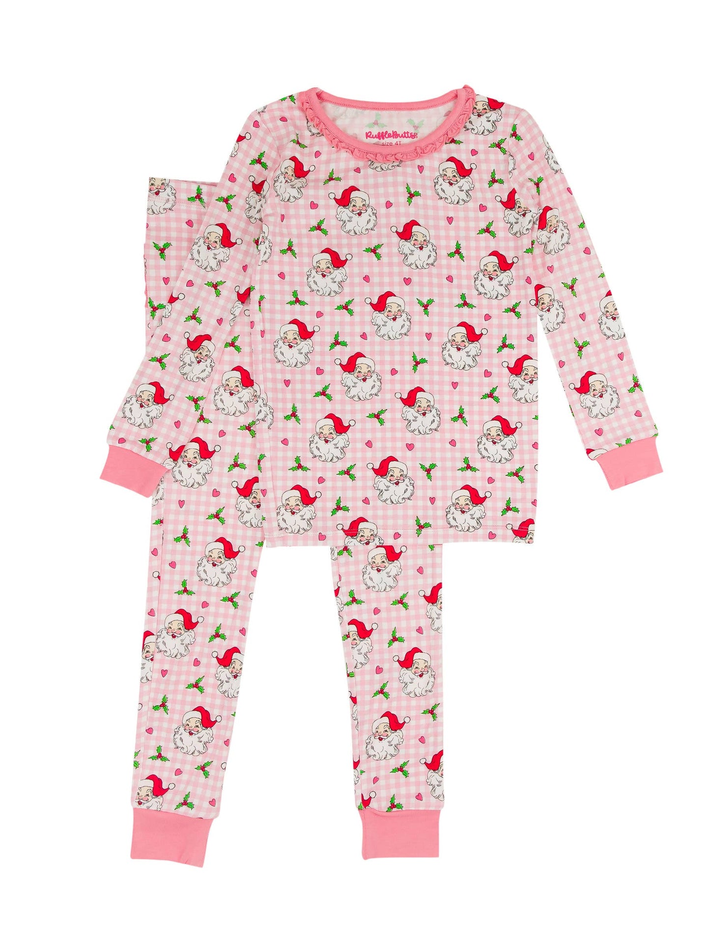 Dear Santa Bamboo Ruffle Pajama Set