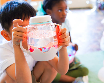 Cloud Grey Sensory Play Jar