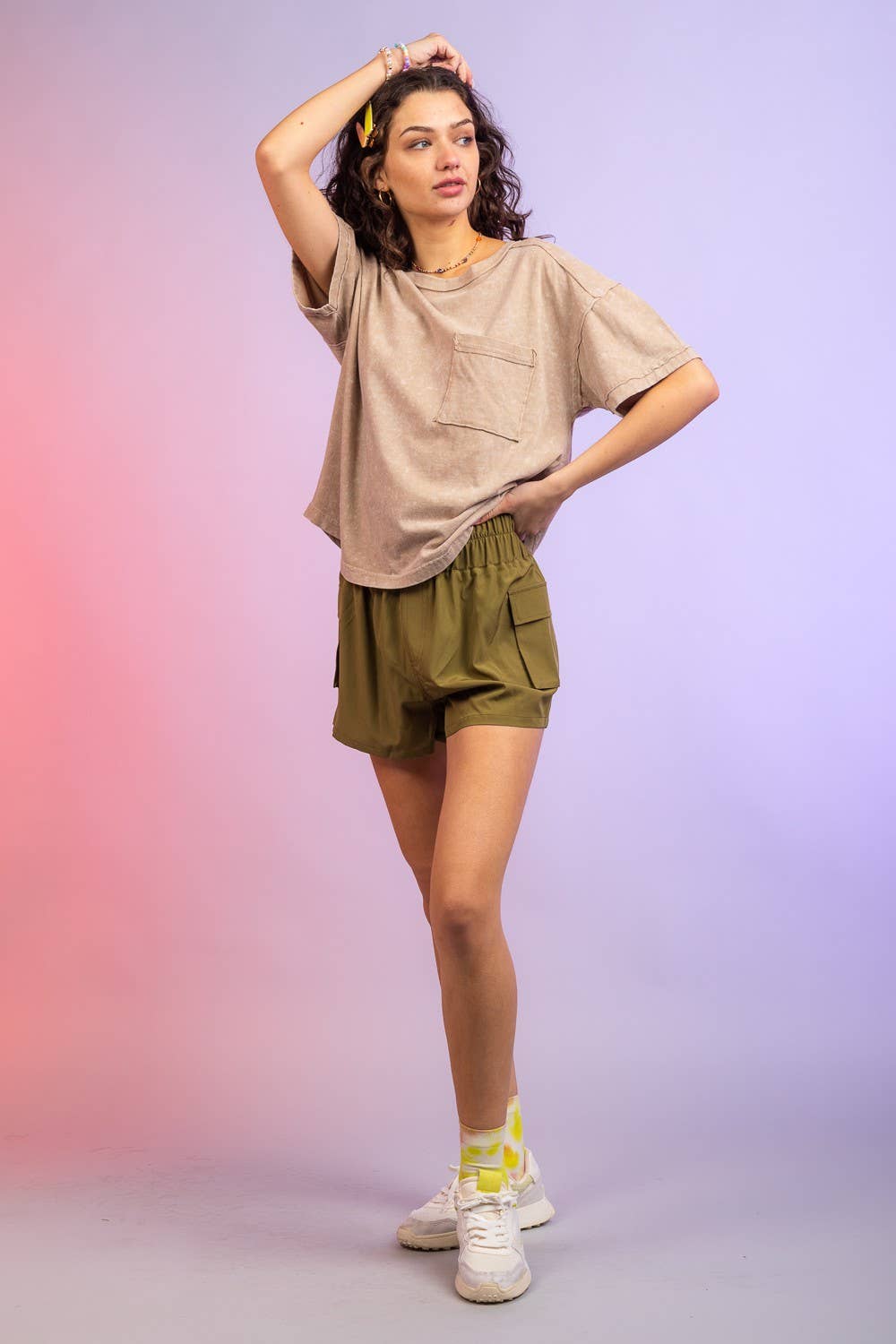 Hi-Waisted Active Shorts