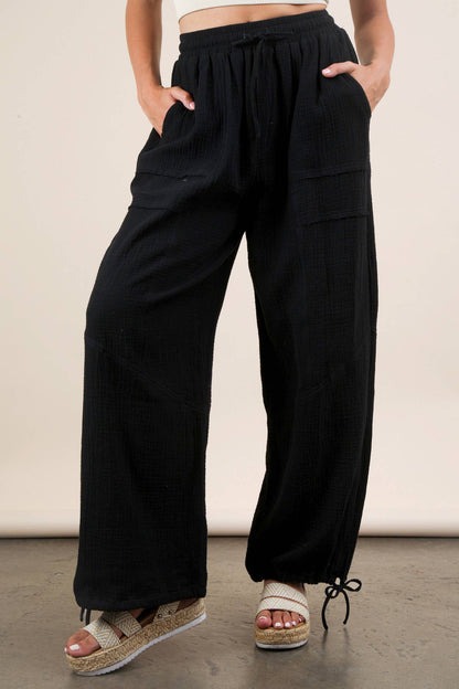 PL Wide Leg Gauze Pants