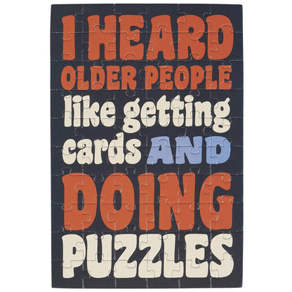 Doing Puzzles Puzzle Card