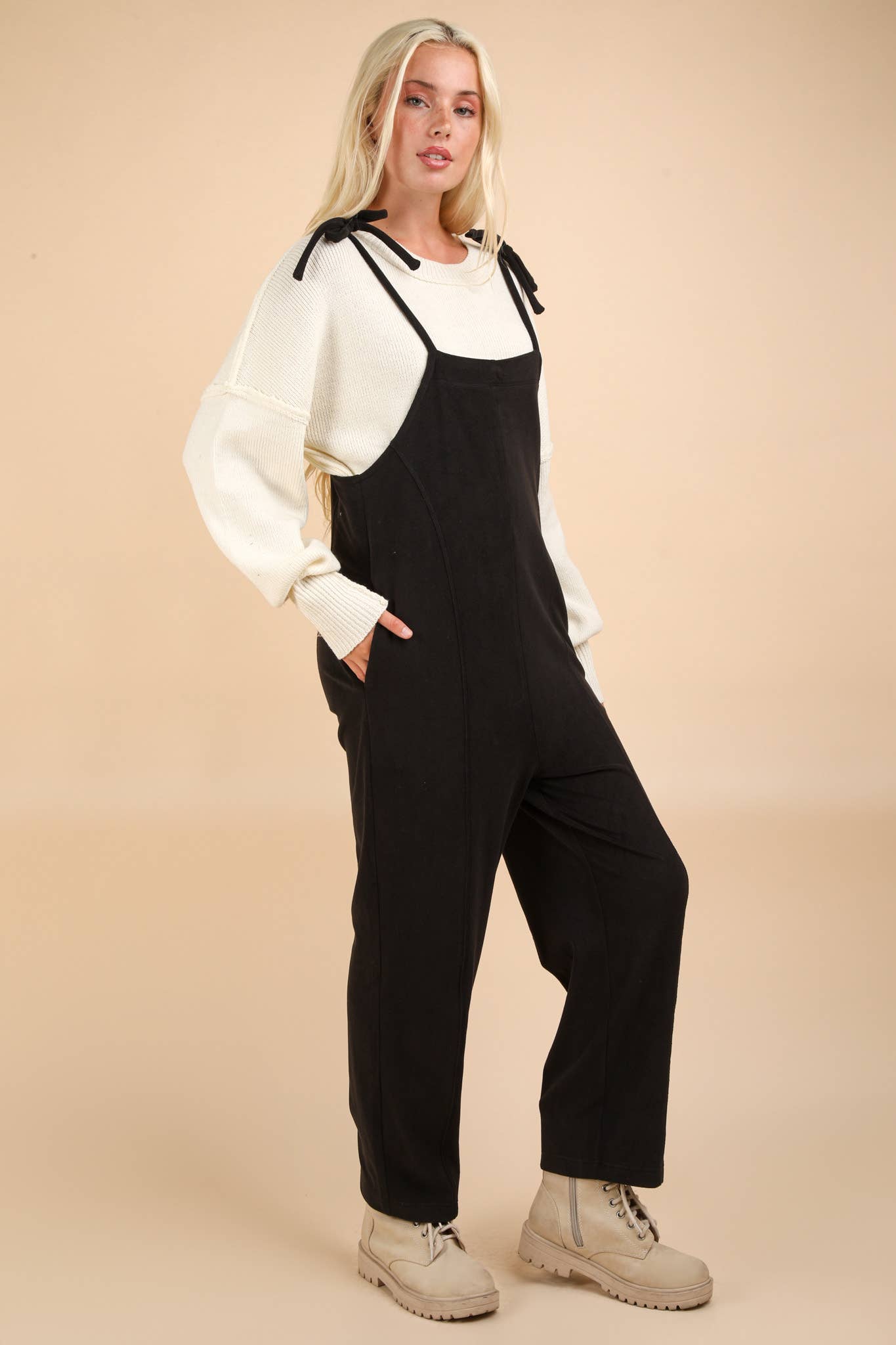 XFleece Baggy Backless Jumpsuit