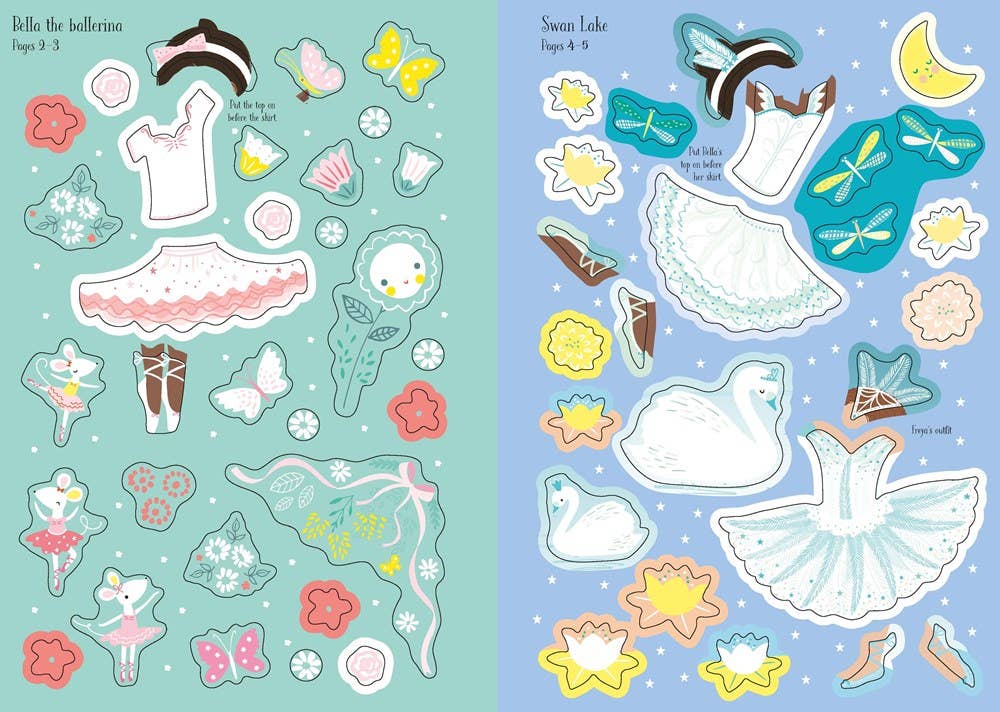 Ballerina Little Sticker Dolly Dressing