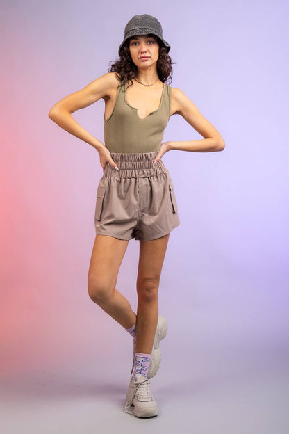 Hi-Waisted Active Shorts