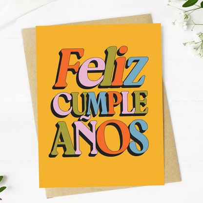 Feliz Cumpleaños Spanish Birthday Card