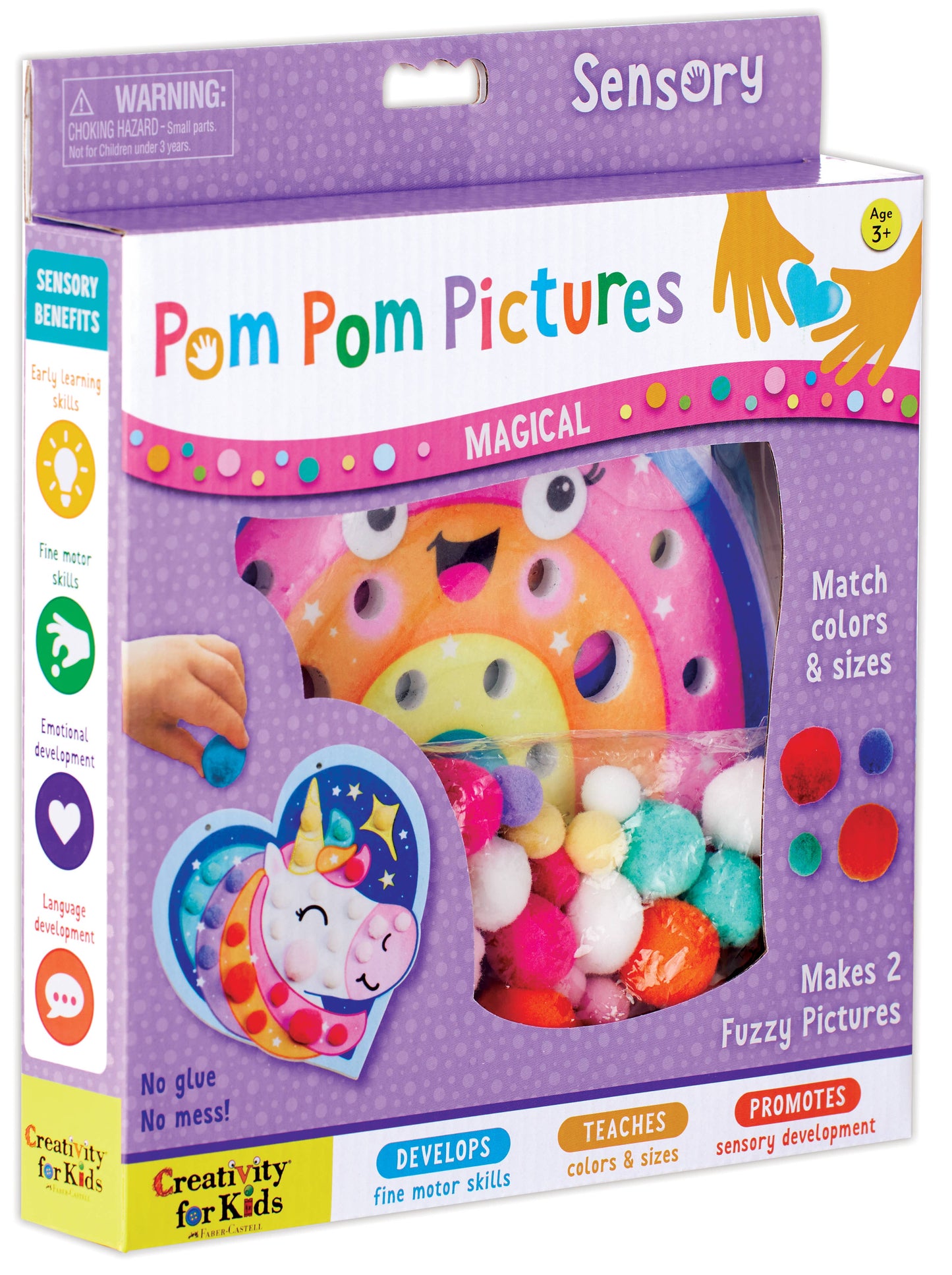 Pom Pom Magical Pictures Activity Kit for Preschool Kids