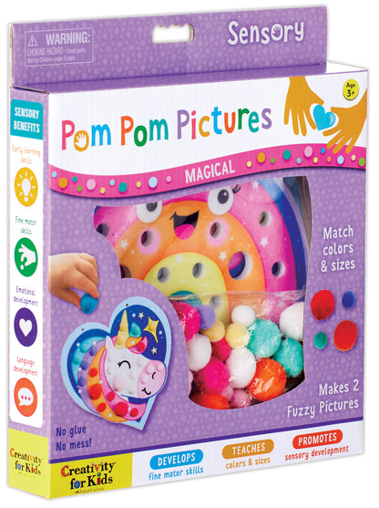 Pom Pom Magical Pictures Activity Kit for Preschool Kids