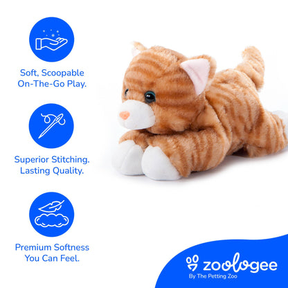 Orange Tabby Cat Scoopz 8"