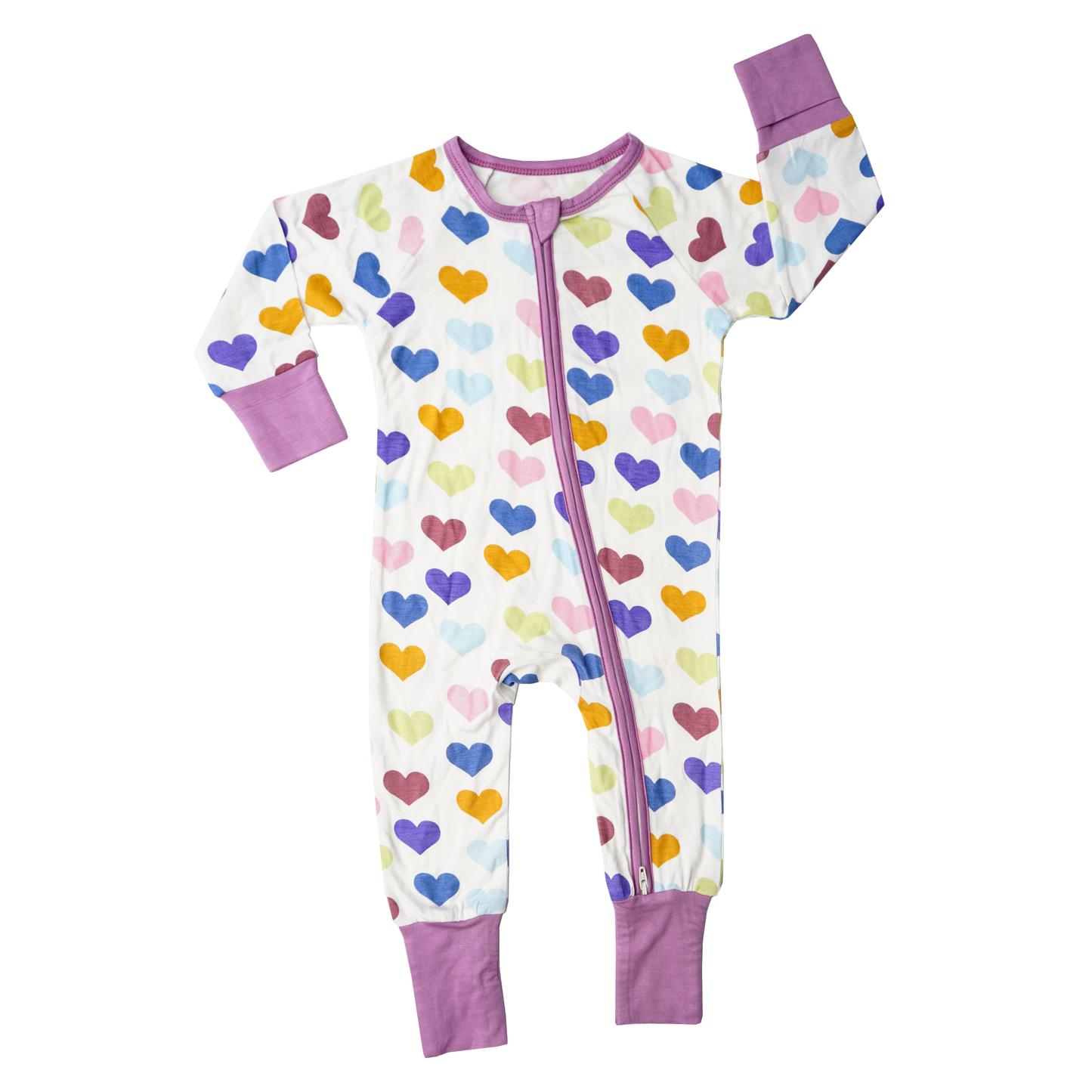 Purple Hearts Little Love PJs