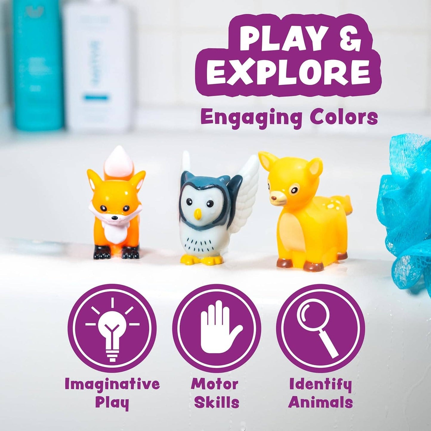 Woodland Animal Bath Toys
