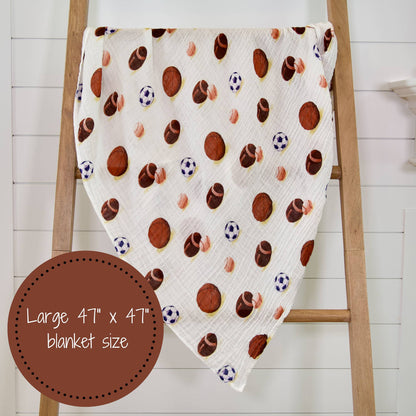 Go Sports! Baby Swaddle Blanket