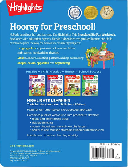 Preschool Big Fun Workbook