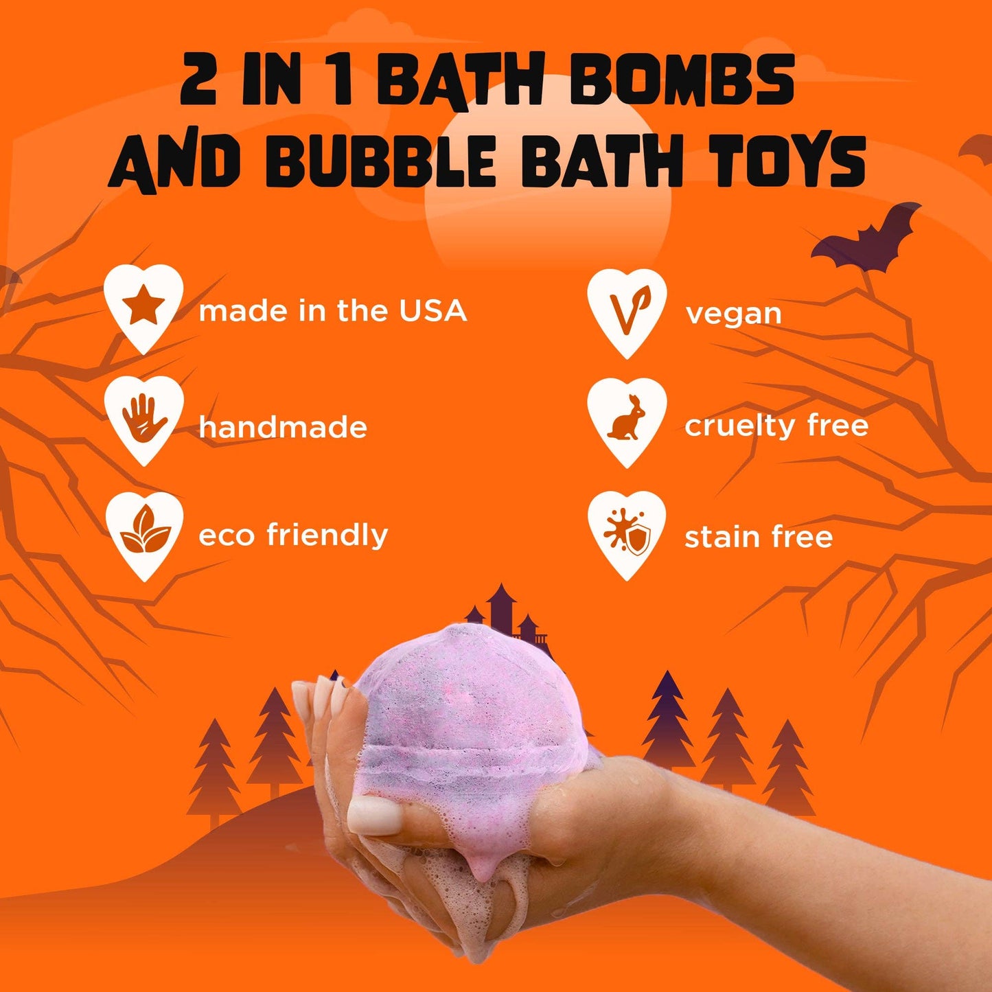 Pumpkin Halloween Bubble Bath Bomb