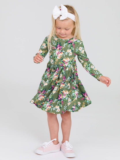 Enchanted Garden Knit Twirl Dress