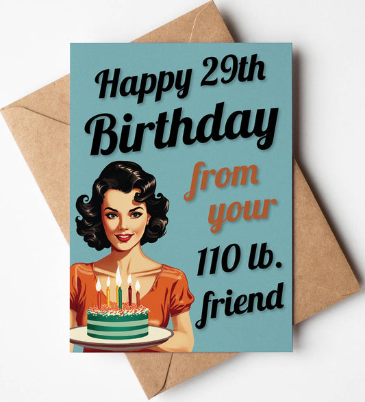 Happy 29th Bday Card