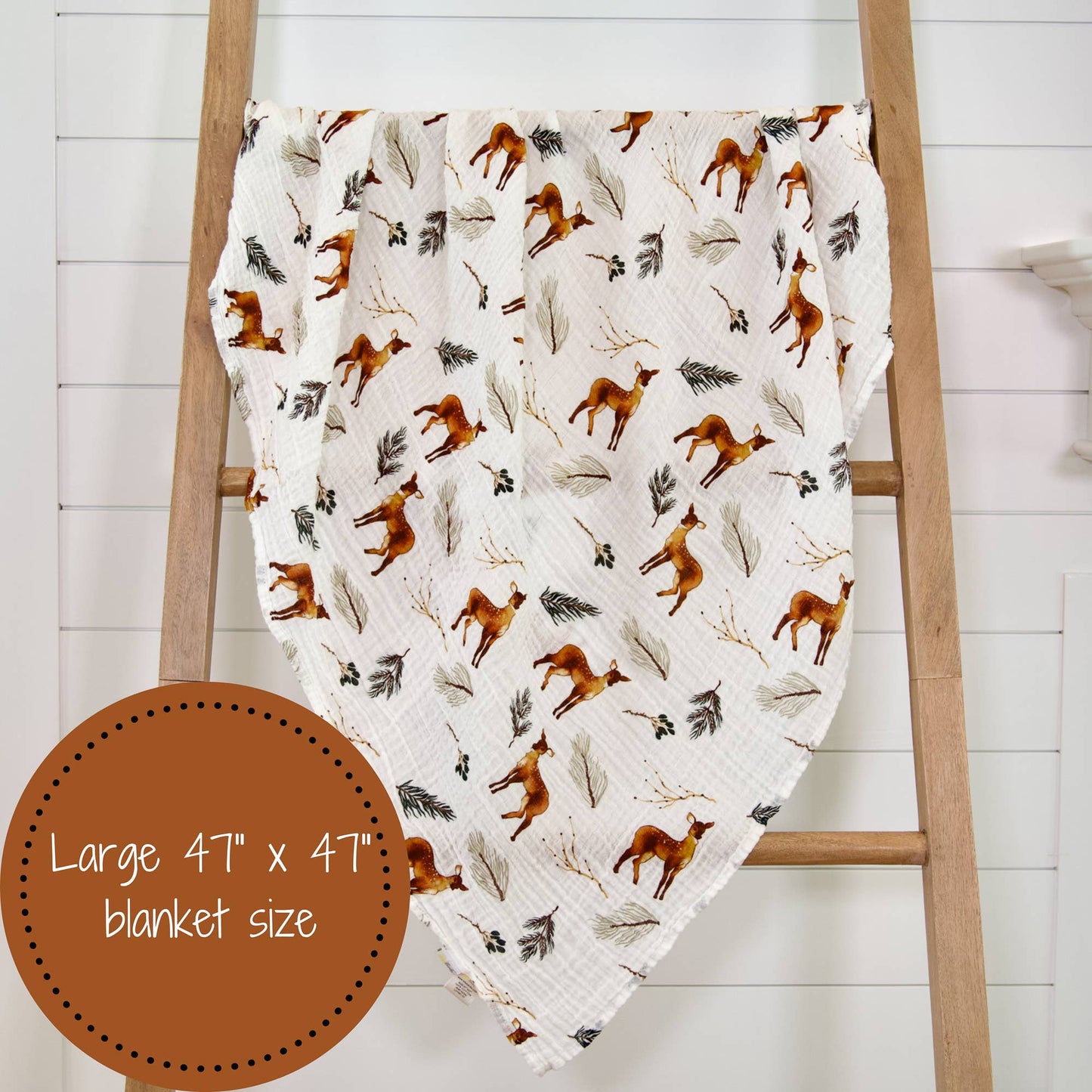 Oh Deer Baby Swaddle Blanket