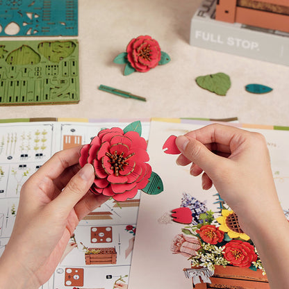 Bloom Box 3D Wooden Flower Puzzle