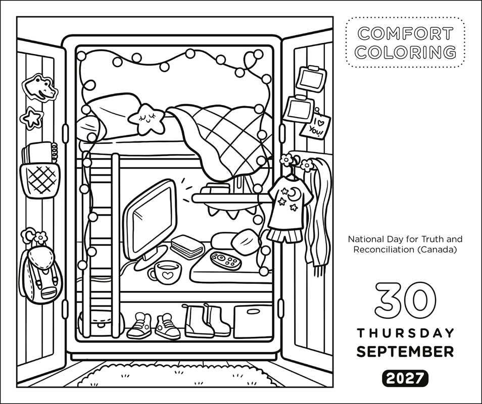 Comfort Coloring 2027 Day-to-Day Calendar by Andrews McMeel Publishing