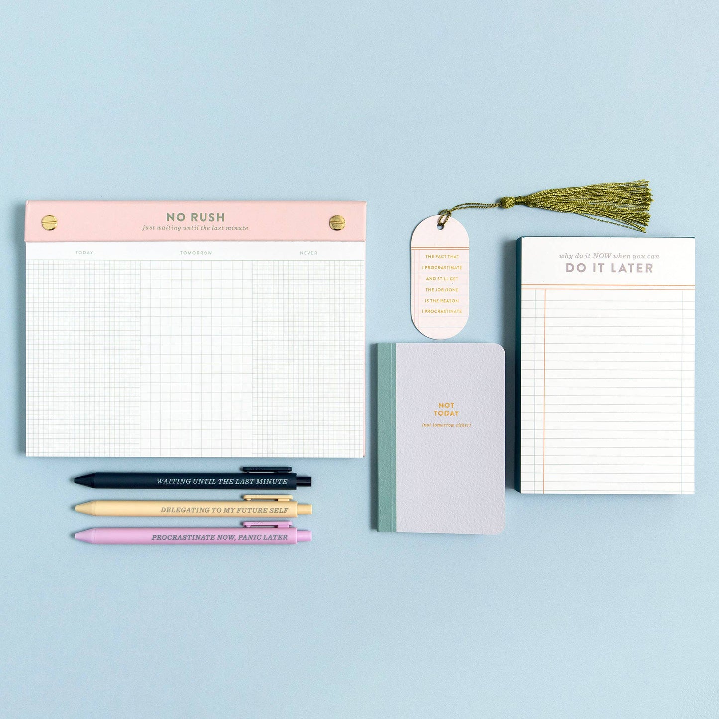 The Procrastinator Pen Set