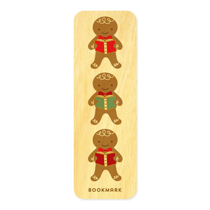 Gingerbread Holiday Mini Wood Bookmark