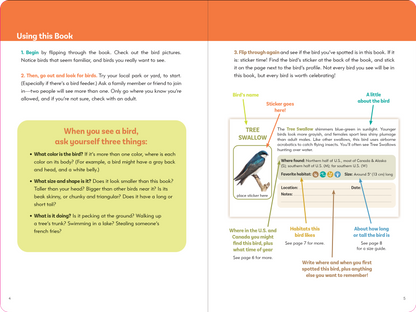 Birder's Logbook: A Sticker Book for Budding Ornithologists