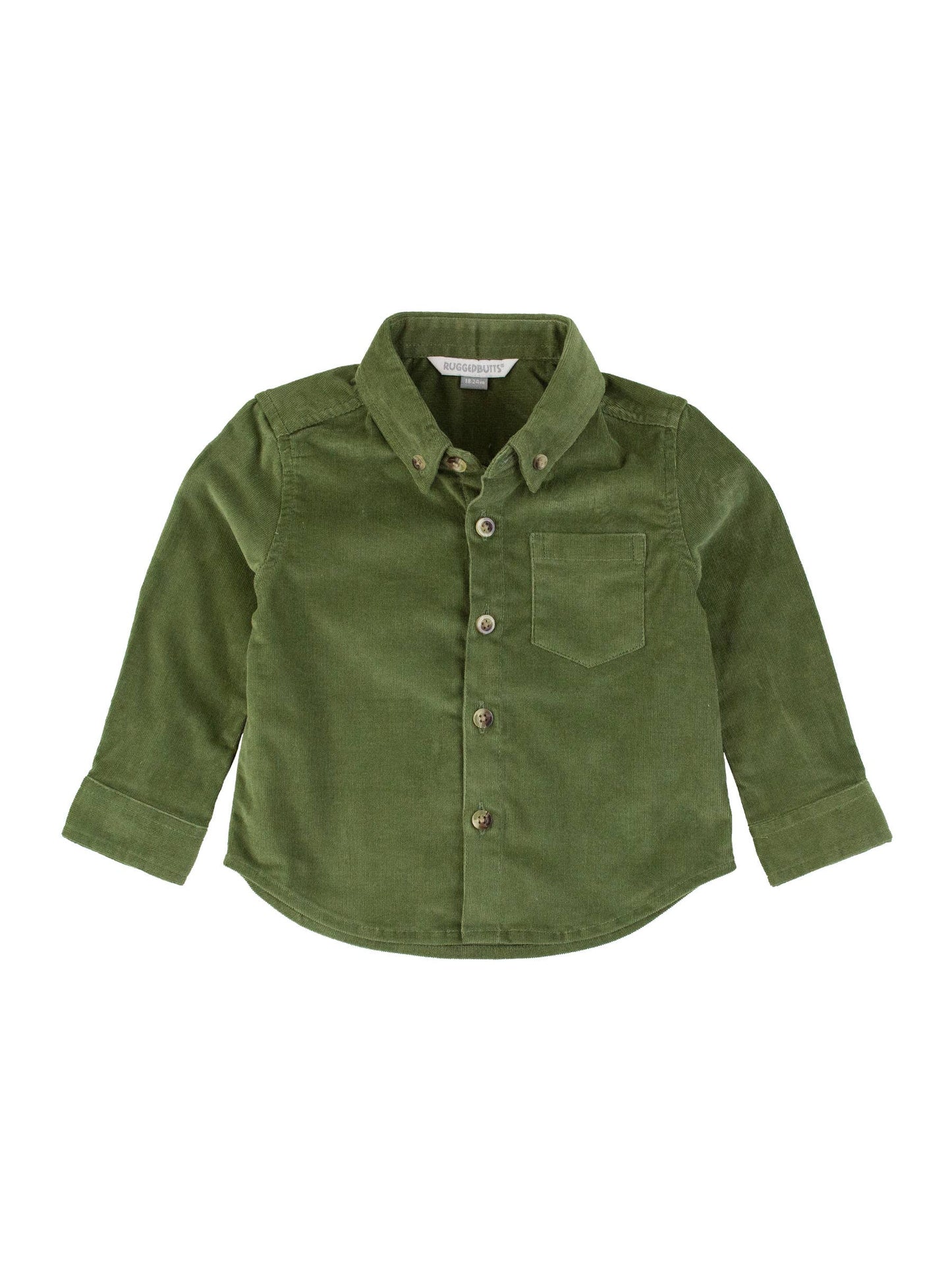 Stretch Corduroy Button Down Shirt