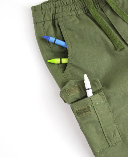 Dusty Olive Slim Cargo Joggers
