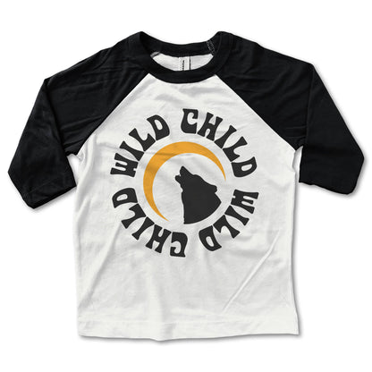 Wild Child Kids Baseball Tee