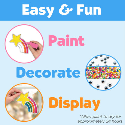 Rainbow Sprinkles Easy Sparkle Window Art Craft Kit