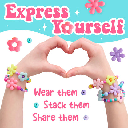 Beaded Flower Bracelets Kit