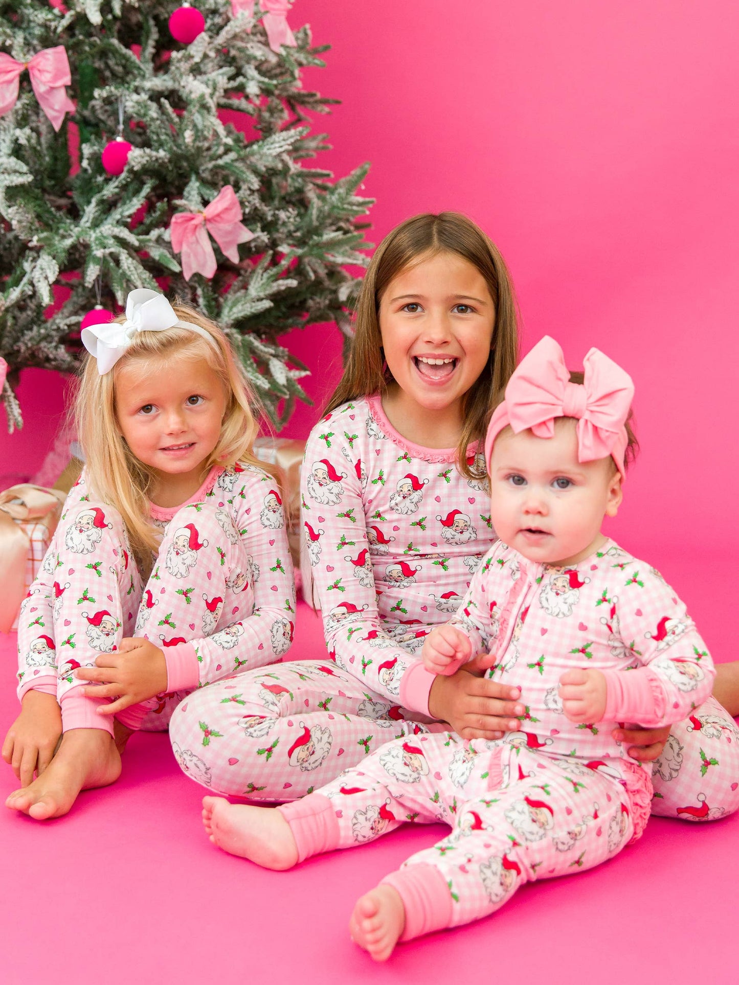 Dear Santa Bamboo Ruffle Pajama Set