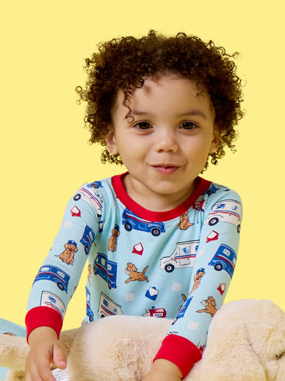 Postal Pups Mail 2 pc PJ Set