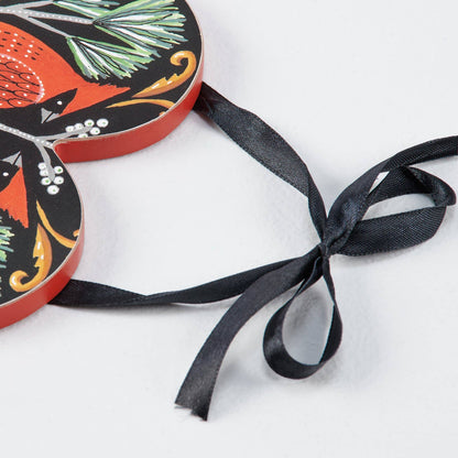 Heart Cardinal Ornament