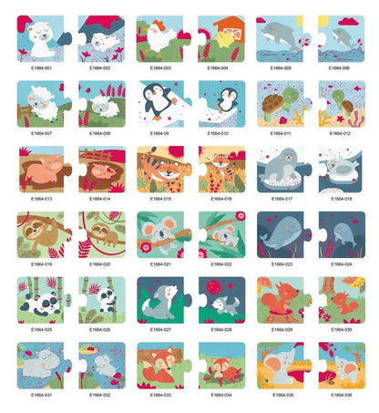 Animal Family Pairing Puzzles