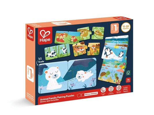 Animal Family Pairing Puzzles