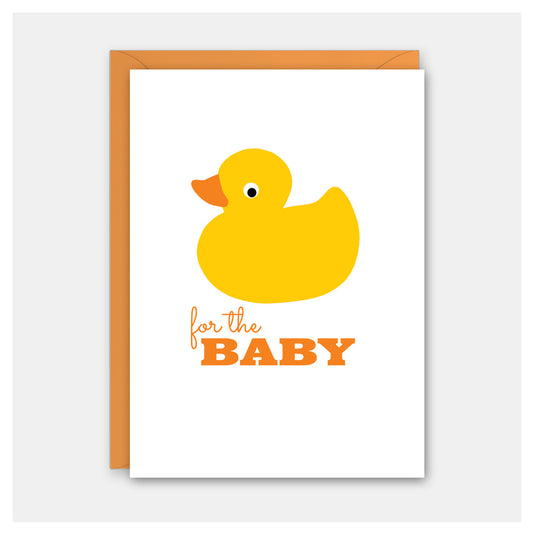 Rubber Duckie Baby Card