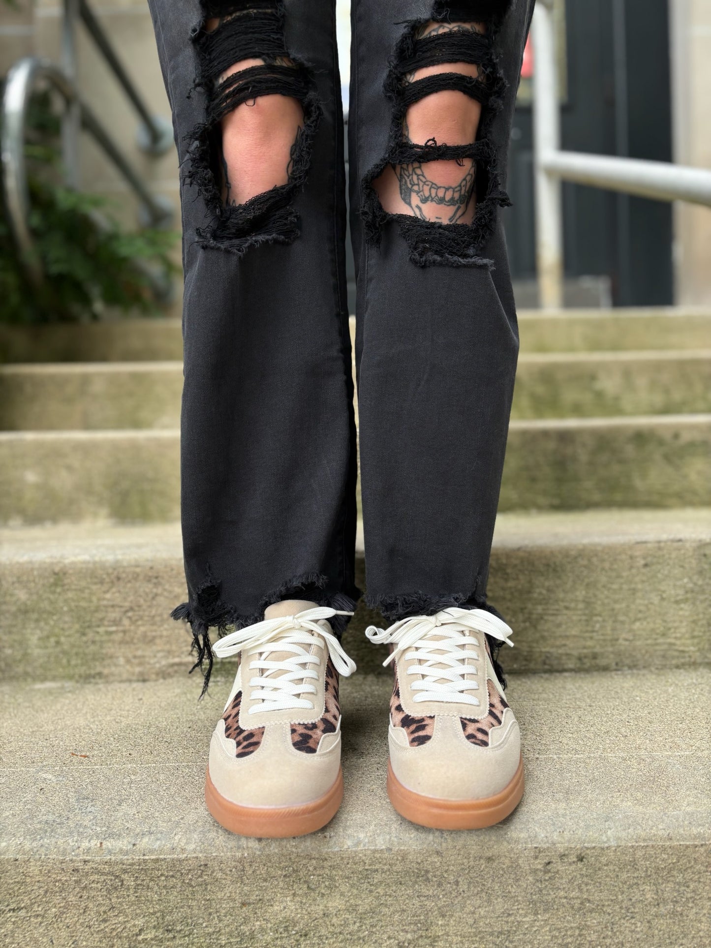 Retro Leopard Sneakers