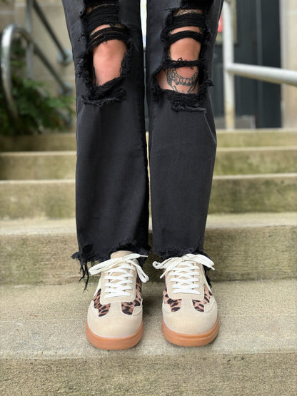 Retro Leopard Sneakers