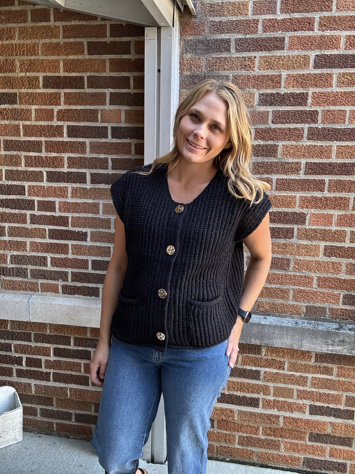 4 Button Sweater Vest