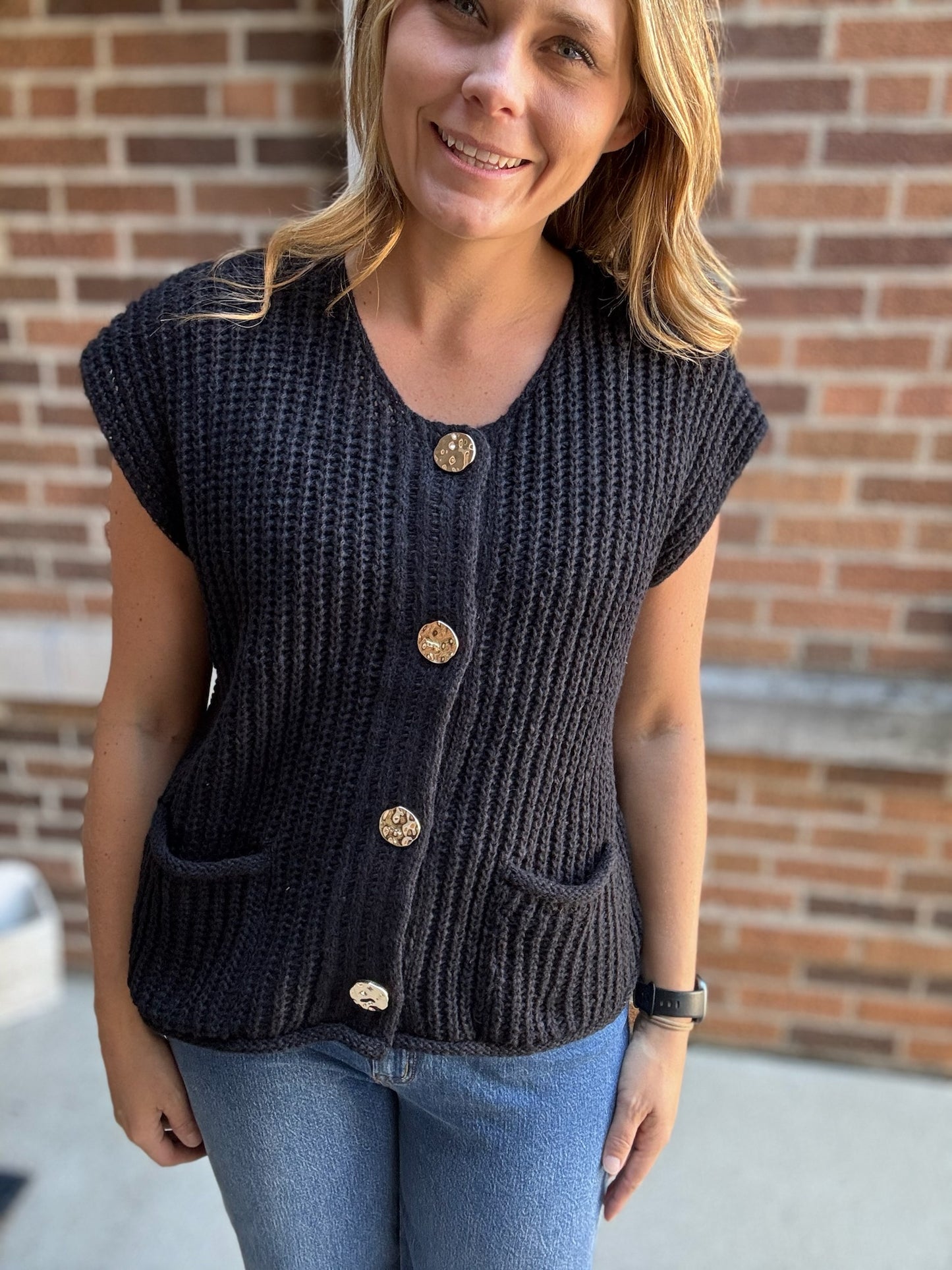 4 Button Sweater Vest