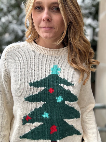 Christmas Tree Pullover Knit Sweater