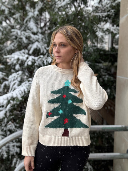 Christmas Tree Pullover Knit Sweater