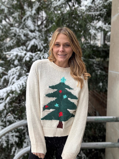 Christmas Tree Pullover Knit Sweater