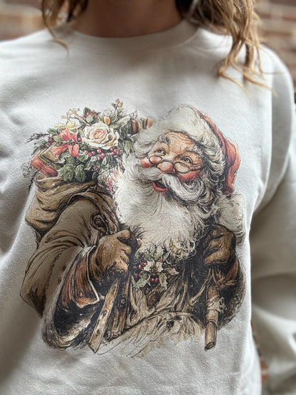 Vintage Santa Graphic Sweatshirt