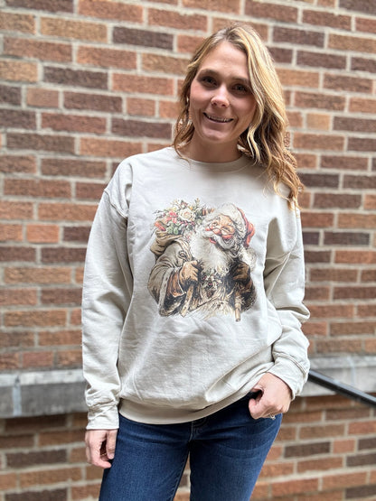 Vintage Santa Graphic Sweatshirt