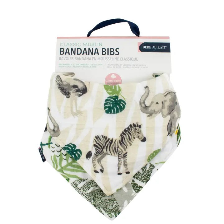 Jungle + Rainforest Bandana Bibs