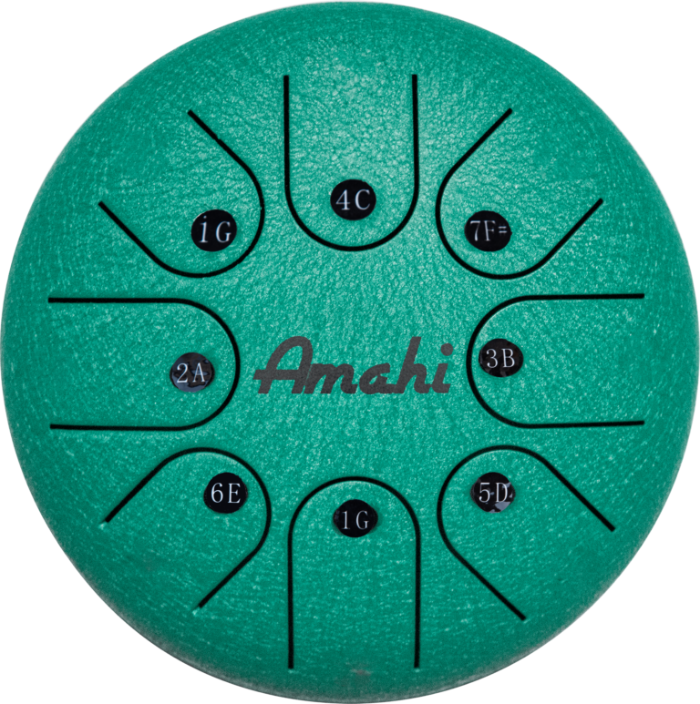 Green 6" Steel Tongue Drum