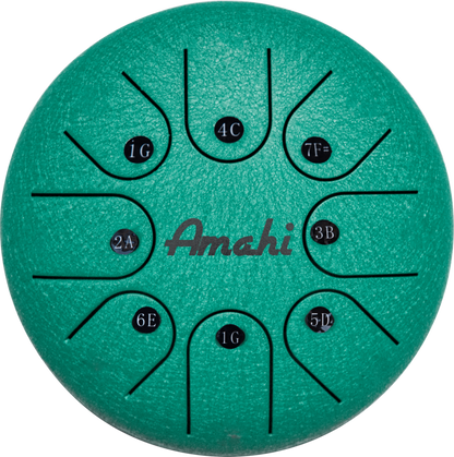 Green 6" Steel Tongue Drum