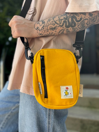 Mustard Daisy Crossbody Bag